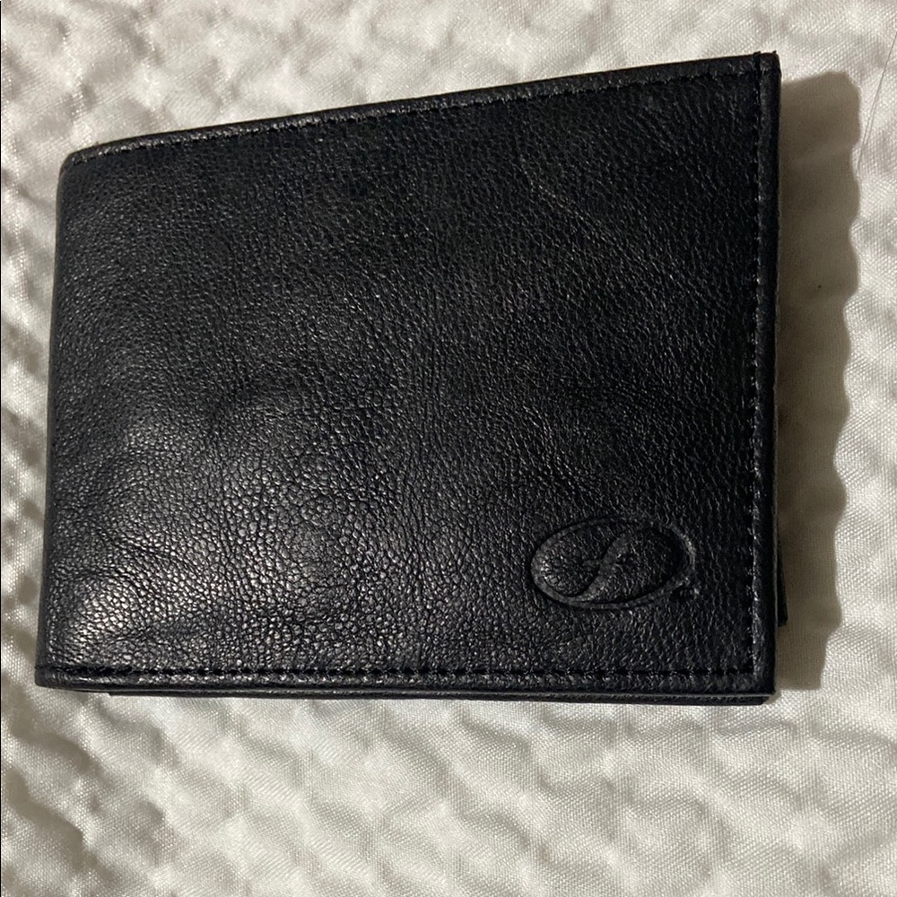 Florsheim Black Leather Bi-Fold Wallet